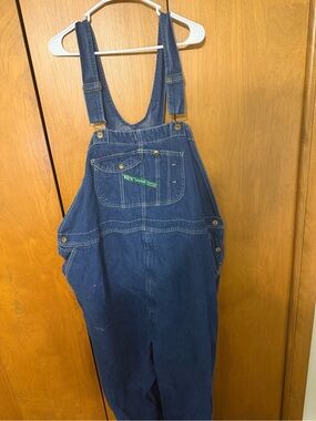 KEY BRAND Dark Blue Denim Overalls